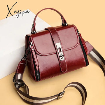 Xajzpa - Genuine Leather Real Fashion Women Bag High Quality Shoulder Small Womenโs Cross Body